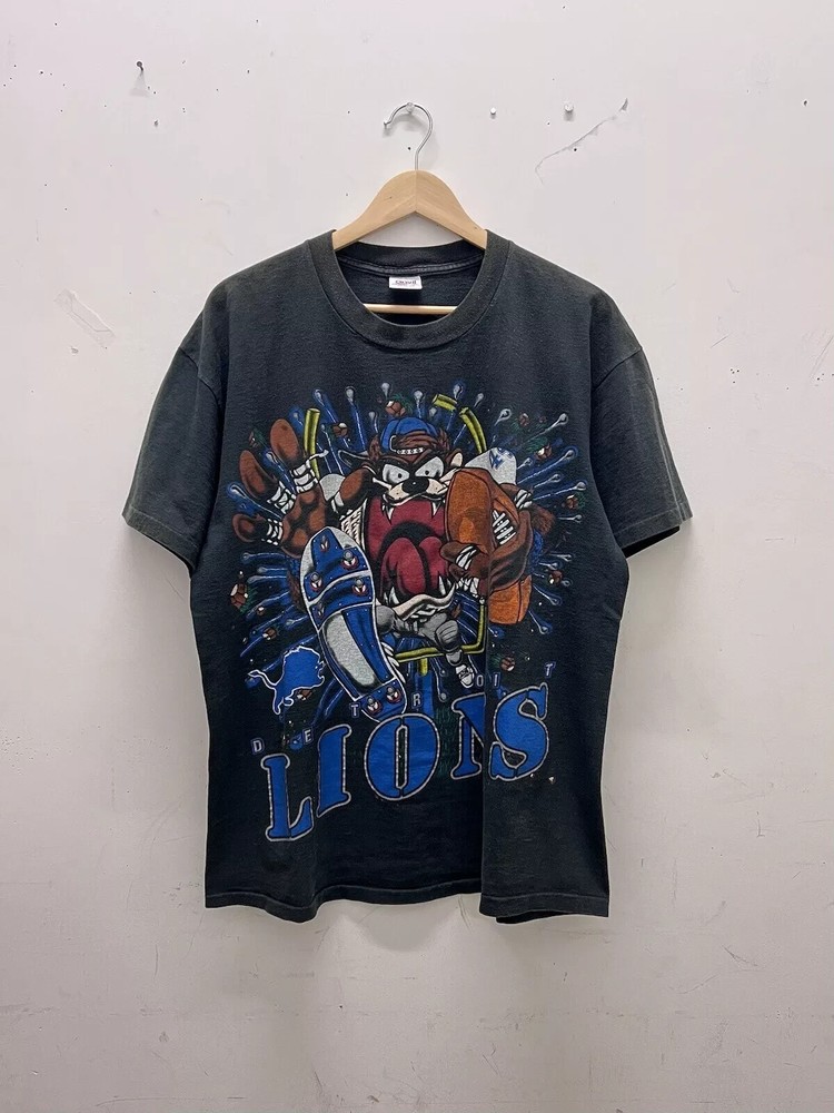 90’s Detroit Lions Looney Tunes Taz T-Shirt retro style Unisex tee HN1206