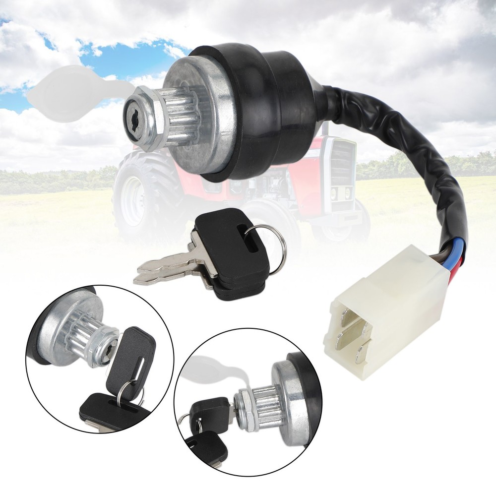 Ignition Switch W/2 Keys 3699692M92 Fits For Massy Ferguson Tractor Parts $8