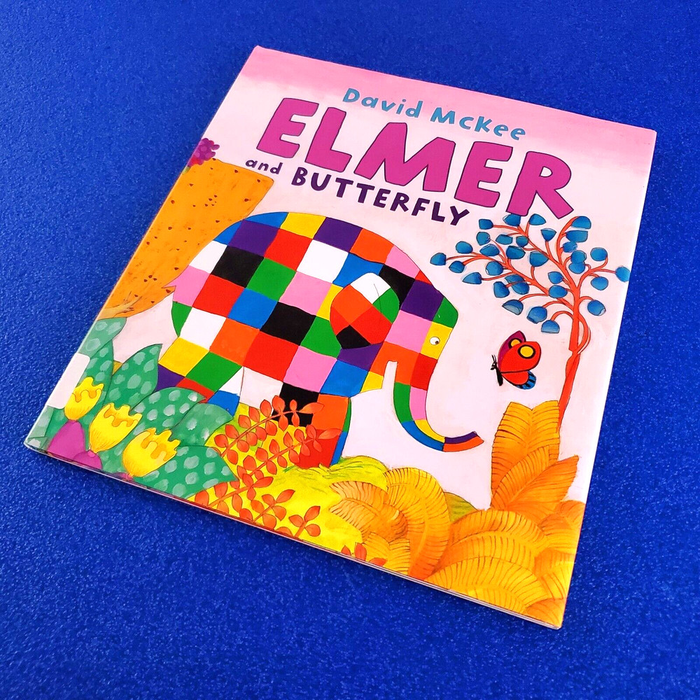Elmer And Butterfly Hardcover Colorful Children's Picture Book Free Shipping