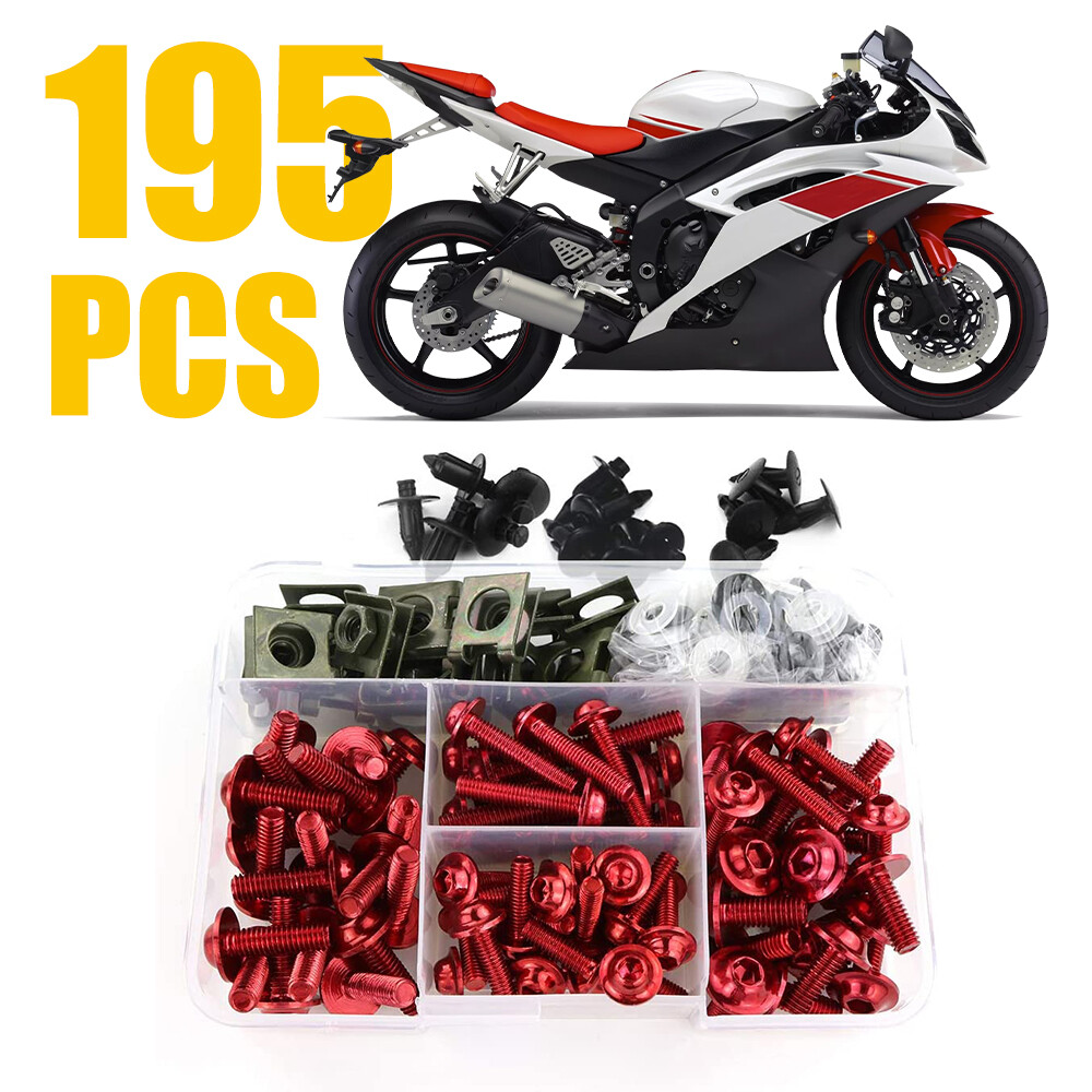 Aluminium Motorcycle Fairing Bolt Kit for Kawasaki Bodywork Screws Nuts