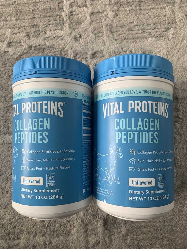 Vital Proteins Collagen Peptides Dietary Supplement Unflavored Powder 2 Pack