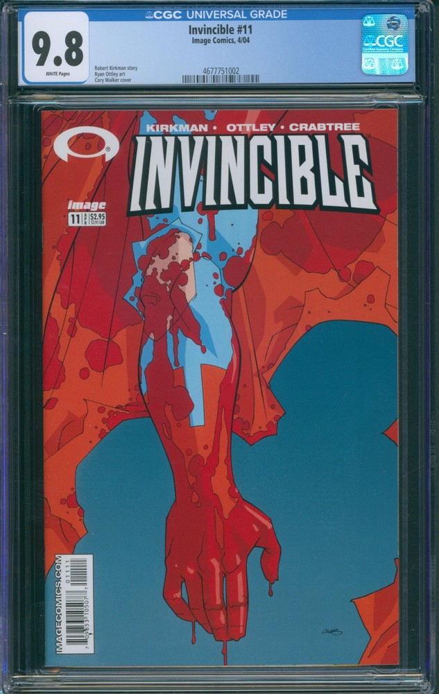 Invincible #11 CGC 9.8 Stunning Book! 2004 Image Comics Vol 1 Tough Book in 9.8!