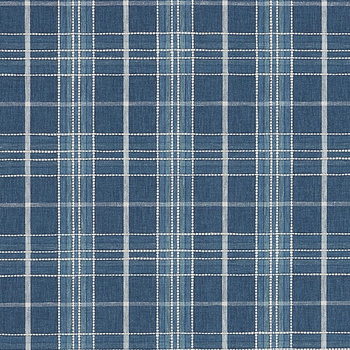 Barkley Plaid Blue Fabric by the Yard