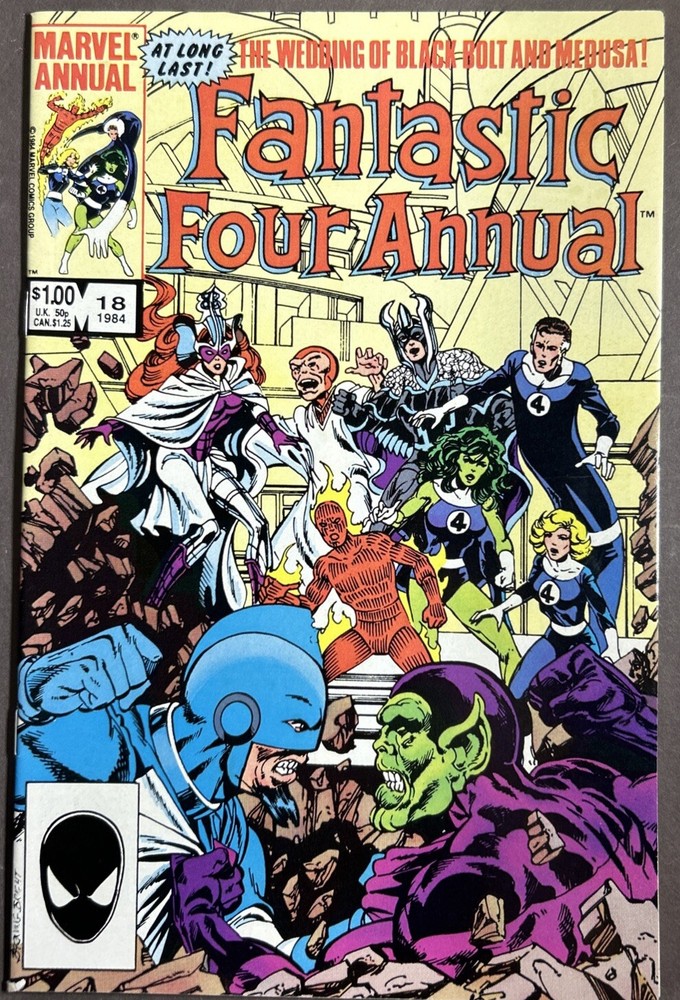 Fantastic Four Annual 18 Marvel Comics (1984 ) The Wedding of Black Bolt &Mudusa