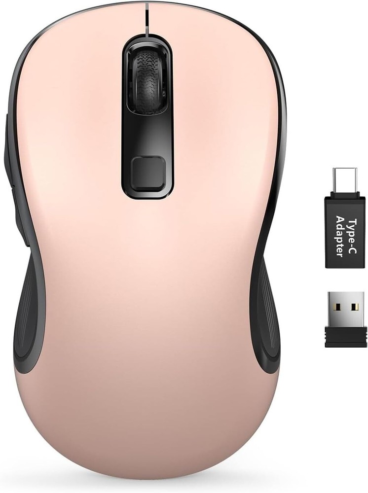 Ergonomic 2.4GHz Wireless Laptop Mouse with Back & Forward Functions