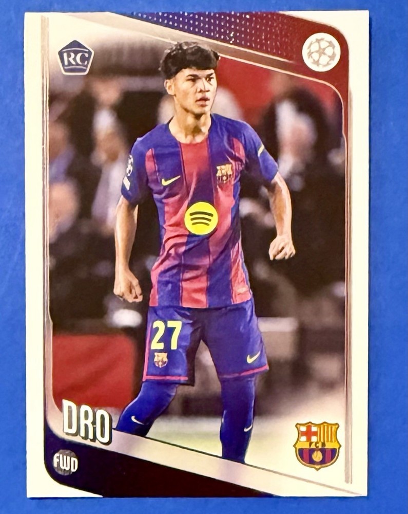 2025-26 Topps UEFA Club Competitions, Dro #111 Rookie, FC Barcelona