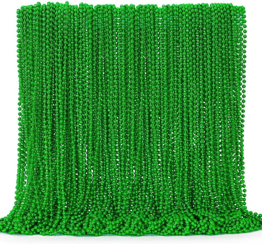 144PCS St Patricks Day Necklace, St. Patrick'S Day Bead Accessories Bulk, Irish