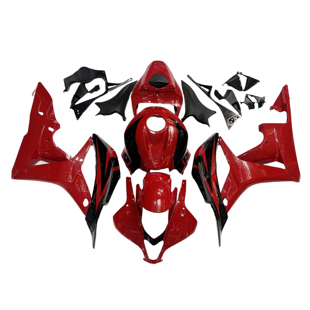 Red Black Fairing Kit for 2007 2008 Honda CBR600RR F5 07 08 Injection Bodywork