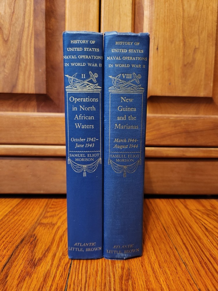 HISTORY OF U.S NAVAL OPERATIONS IN  WW2 Books 2 & 8 *SAMUEL ELIOT MORISON *1947
