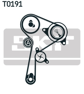 VKMC 06134-2 SKF Water Pump + Timing Belt Kit for Dacia, Nissan, Renault, Suzuki