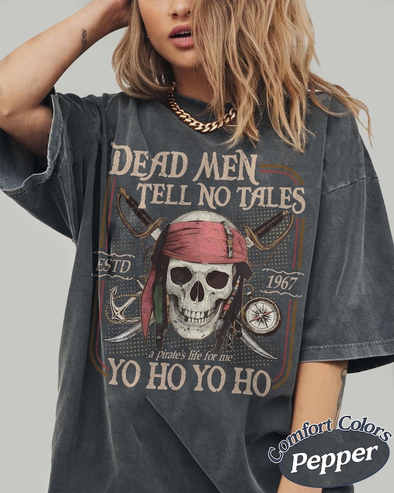 Retro Disney Pirates Of The Caribbean Dead Men Tell No Tales Shirt, Disney