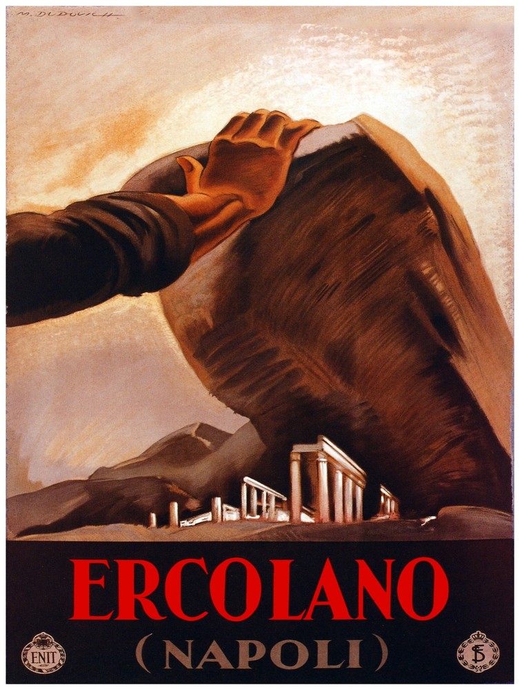 7740.Decoration Poster.Home Room wall interior design.Ercolano.Italy travel art