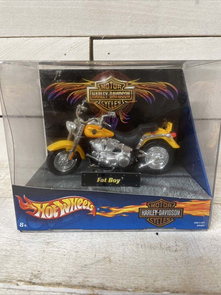 Harley Davidson VTG Hot Wheels Fatboy 1:18 Scale Diecast Fast Shipping