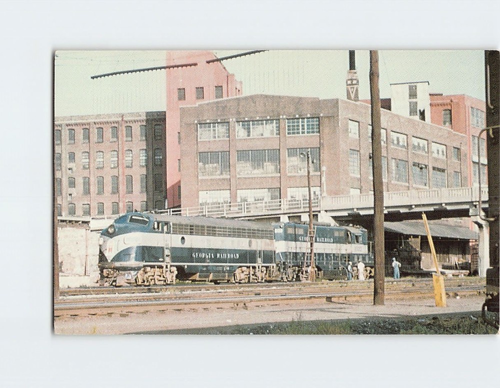 Postcard Georgia Railroad Atlanta Union Station Georgia USA