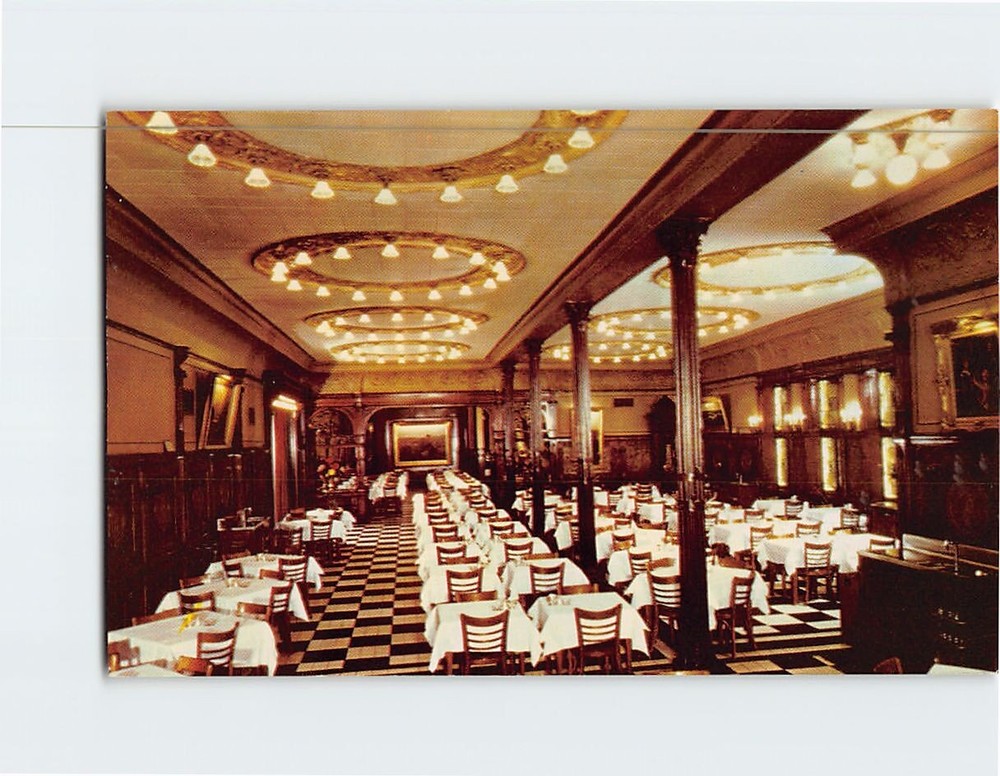 Postcard Interior Henrici's Chicago Illinois USA