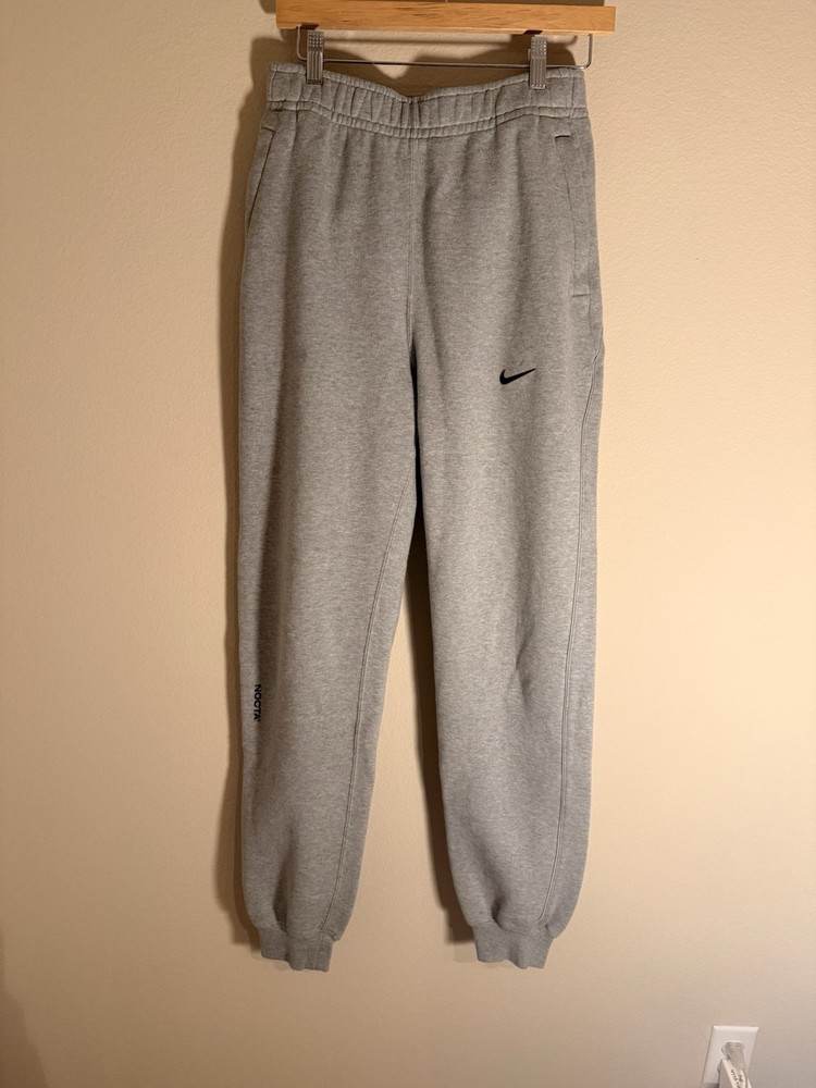 Nike x NOCTA Grey Fleece Pants, Size Small- FN7661-063