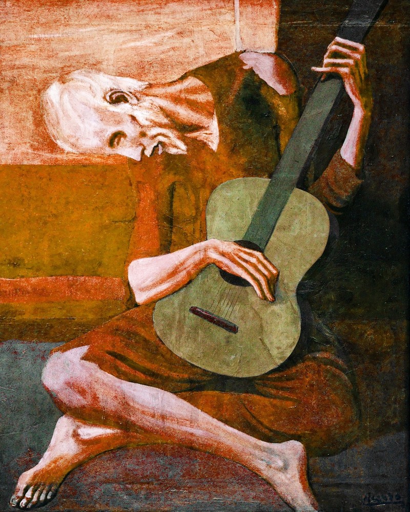 10422.Decoration Poster.Home wall Art decor.Picasso guitar player painting