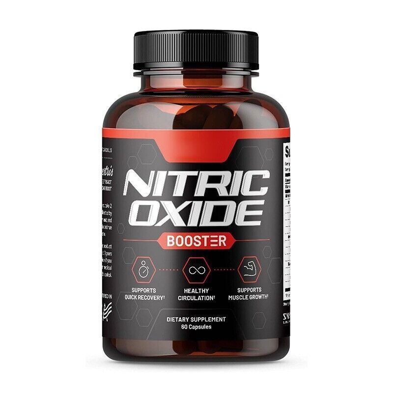 Nitric Oxide Booster with 1500mg L-Arginine & L-Citrulline - 60 Caps