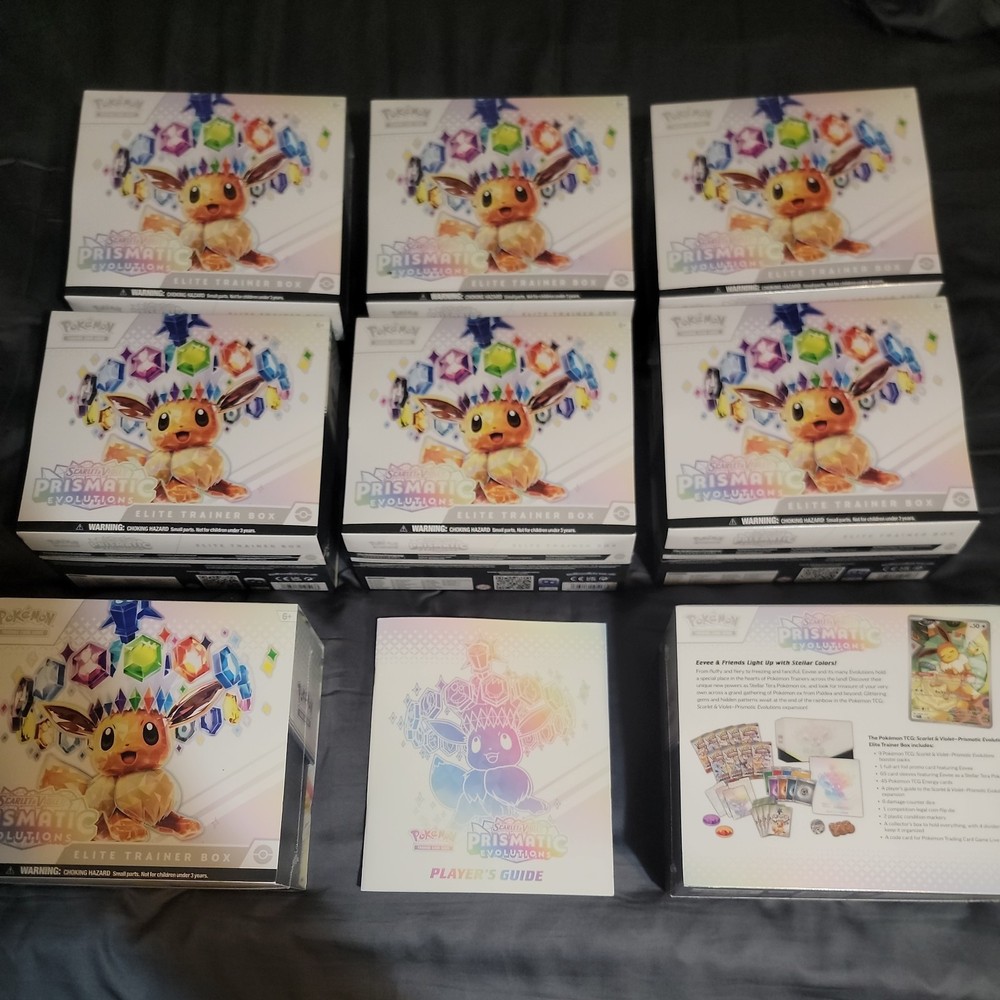 Pokemon Prismatic Evolutions ETB Elite Trainer Box, Factory Sealed  💎🔥