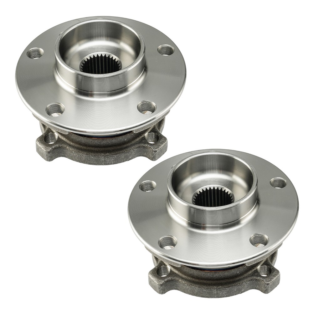 Front Driver & Passenger Side Wheel Bearing Hubs For BMW X5 X6 2007 - 2018 AWD