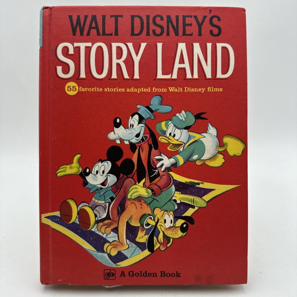 Walt Disney’s Story Land Hardcover 1962 Vintage Golden Book 55 Favorite Stories