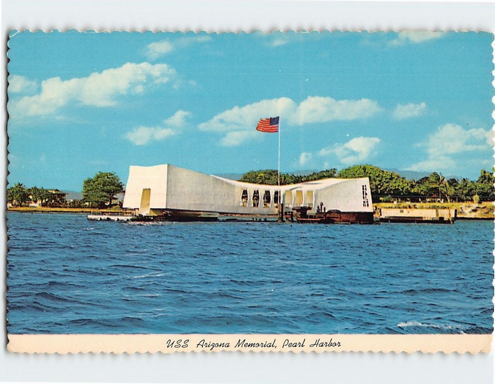 Postcard USS Arizona Memorial Pearl Harbor Hawaii USA