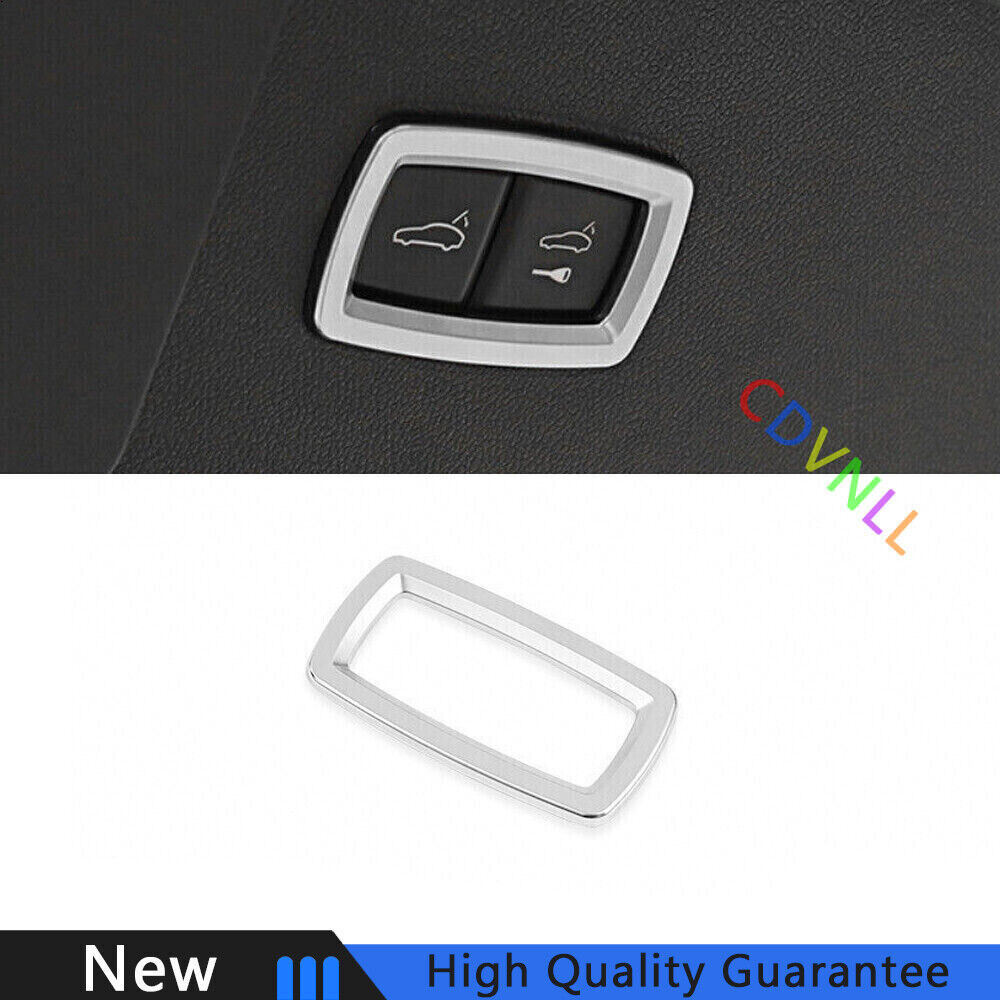 For Porsche Cayenne 2018-2022 Matte Silver Tailgate Rear Door Button Cover Trim