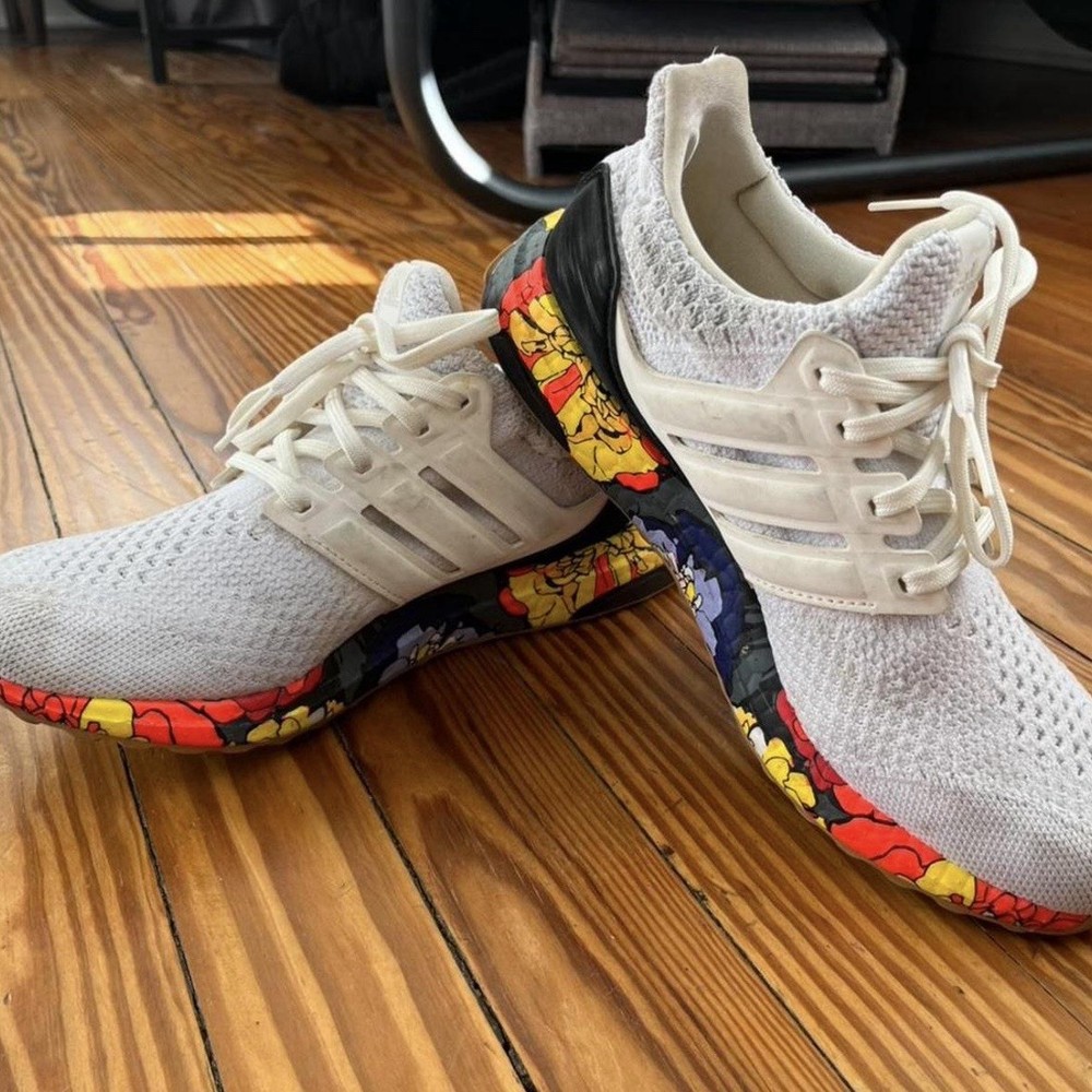 adidas UltraBoost 5.0 DNA Primeknit Floral White Low Top Sneaker