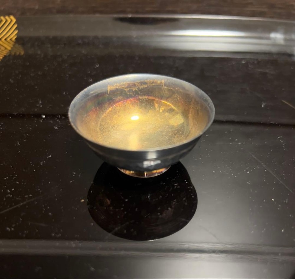 Sake Cup Nippon Colloidal Chemical Co Ltd Sterling Silver