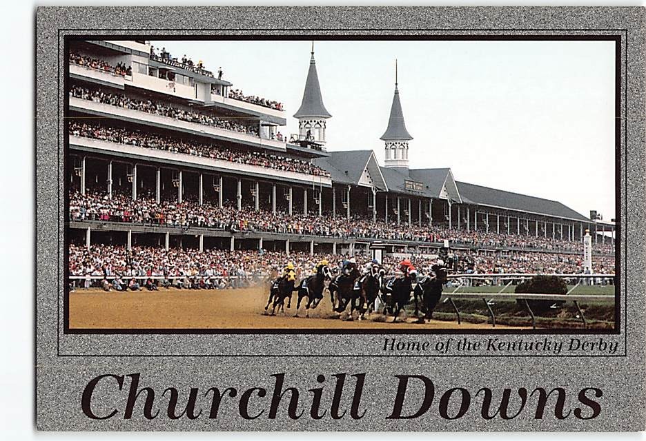 Postcard Home of the Kentucky Derby Churchill Downs Louisville Kentucky USA