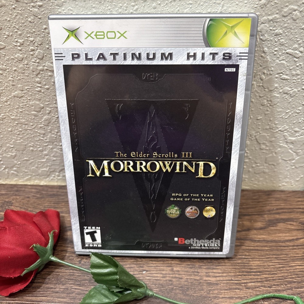 The Elder Scrolls III: Morrowind Microsoft Xbox Platinum Hits with Manual