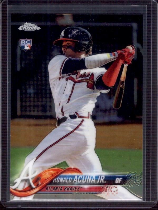 RONALD ACUNA JR. 2018 Topps Chrome #193 Rookie RC Atlanta Braves