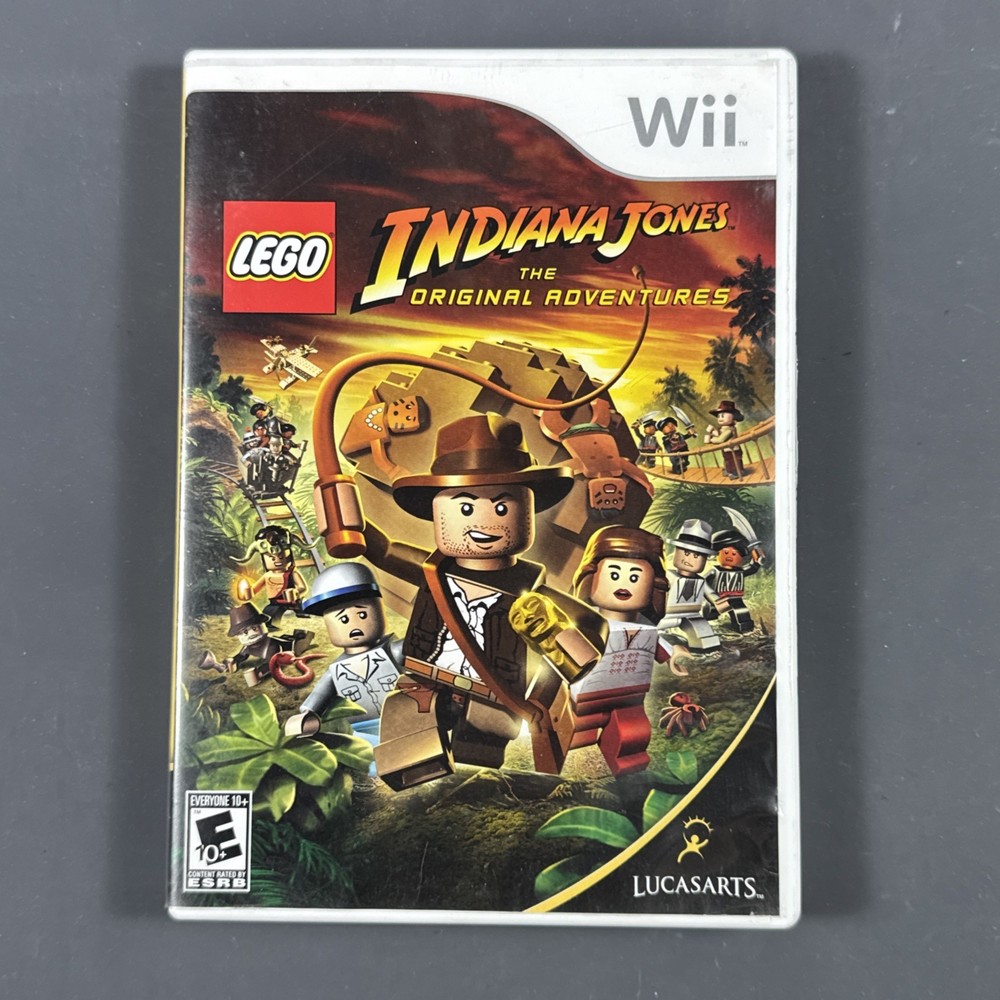 LEGO Indiana Jones The Original Adventures Nintendo Wii Complete CIB Tested
