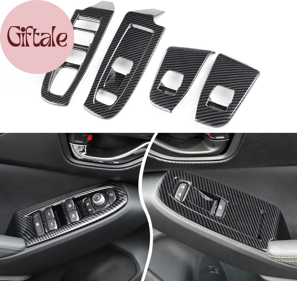 4PCS Window Switch Panel Covers for 2024 2025 2026 Subaru Crosstrek/Impreza Acce
