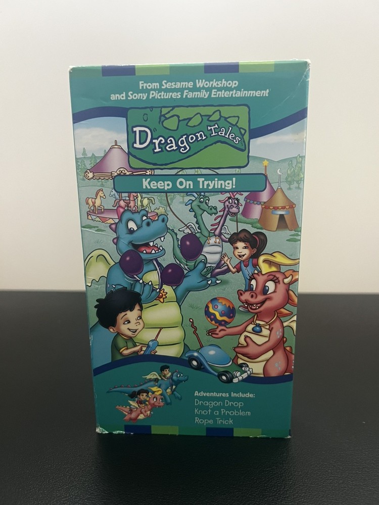 Dragon Tales - Keep On Trying (VHS, 2001) Kids Cartoon Classic PBS