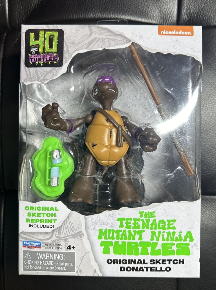 Donatello TMNT 40th Anniversary 4-Inch Original Sketch Figure by Playmates
