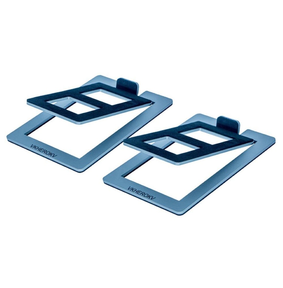 VKheroKV C-1 Desktop Speaker Stands for Small Speakers，Tilted Tabletop Steel ...