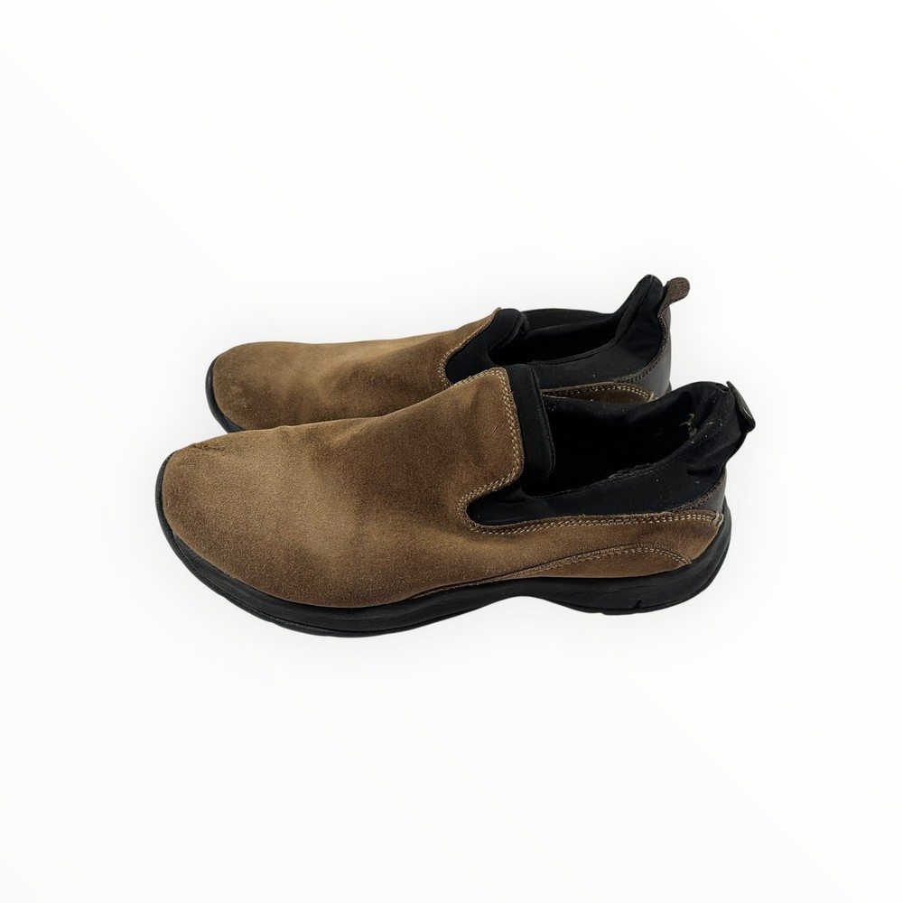 Lands' End Women's Brown Suede Slip-On Casual Shoes - Size 10B