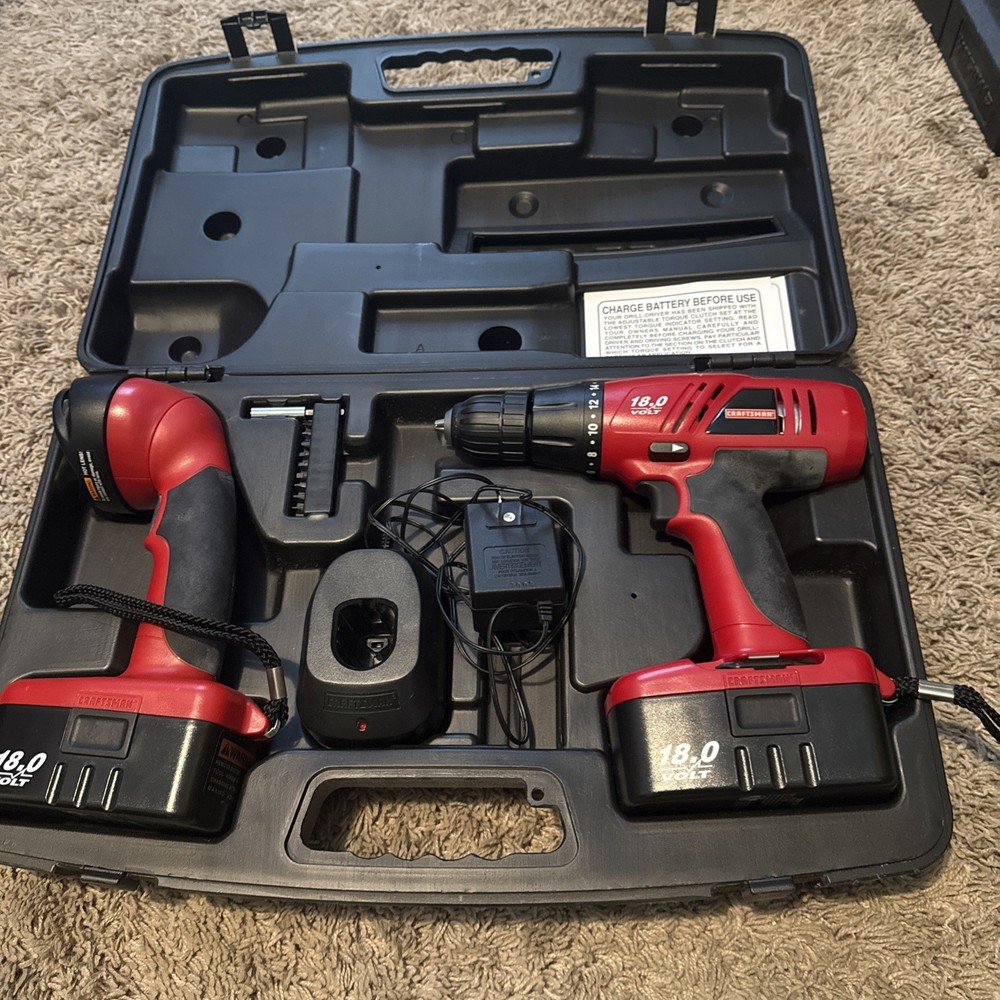 Craftsman 18V Drill Driver, Flashlight, & Charger Batteries Don’t Hold Charge