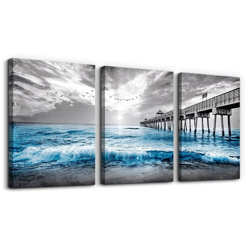 Wall Decorations For Living Room 3 Piece Framed Canvas Wall Art Black And Whi...