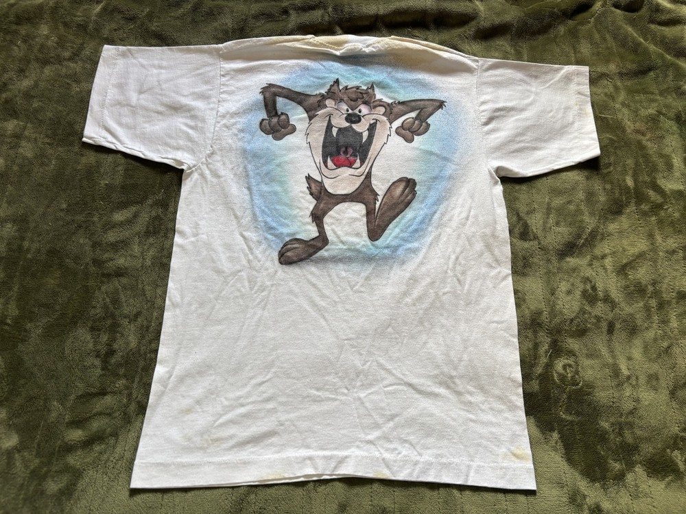 Vintage Taz Looney Tunes Shirt Mens Medium Raz My Taz 90s Fruit Of The Loom