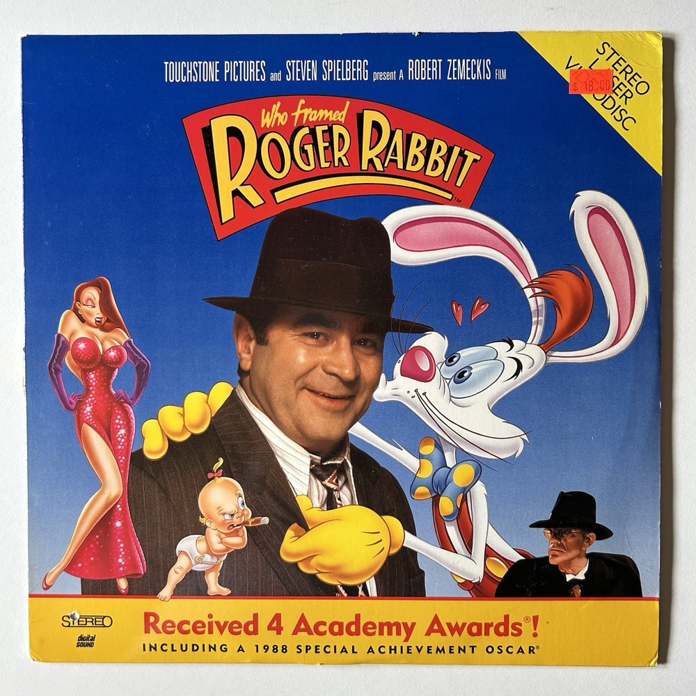 Robert Zemeckis' Who Framed Roger Rabbit Laserdisc Classic Film  