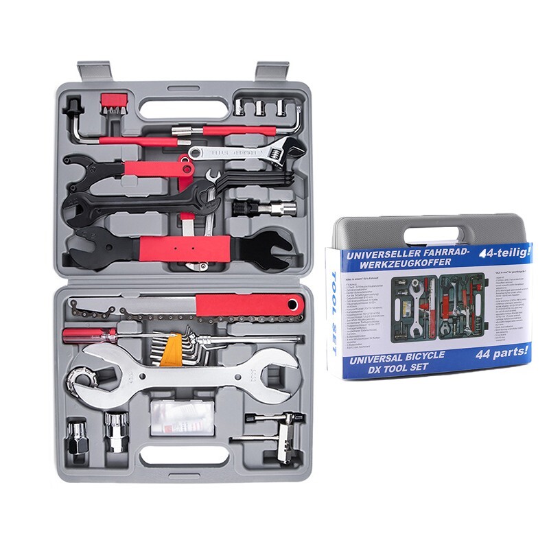 44Pcs Bike Bicycle Repair Tools Tool Kit Set Home Mechanic Cycling Tool Set