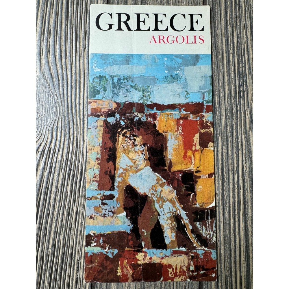 Folleto de viaje vintage Grecia Argolis