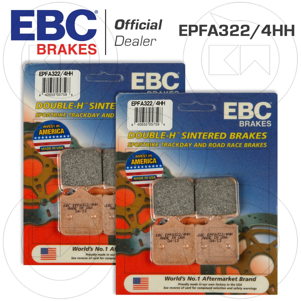 2007 Ducati 749 S EBC EPFA322HH Front Racing Brake Pads