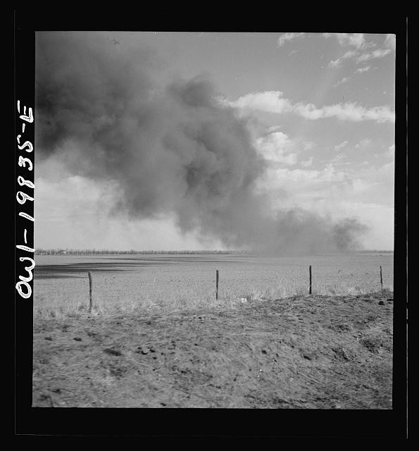 Argonia Kansas 1943 Wheat Fields Smoke Atchison Topeka Santa Fe Railroad