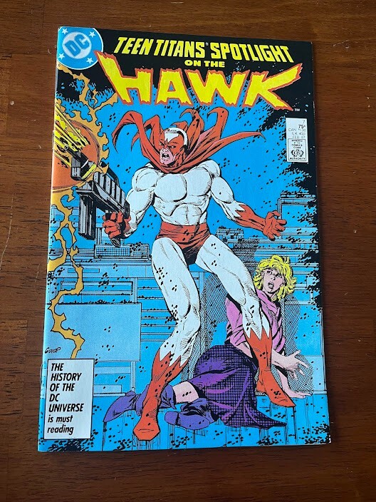 Teen Titans Spotlight # 7 Vf/Nm Dc Comics 1987 Hawk