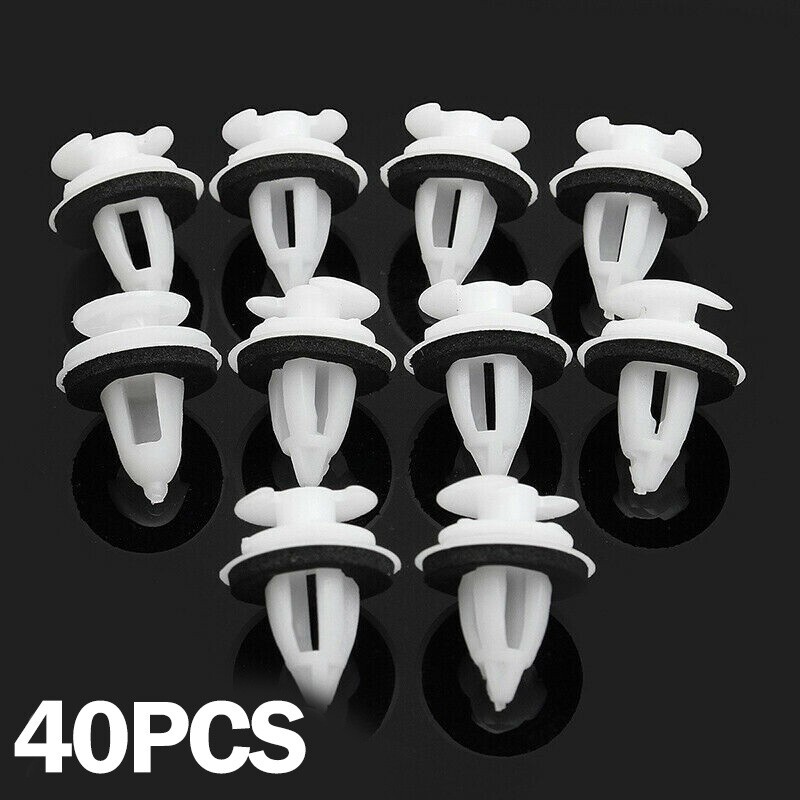 40* Car Interior Door Panel Trim Clips With Washer For BE36 E38 E39 E46 New