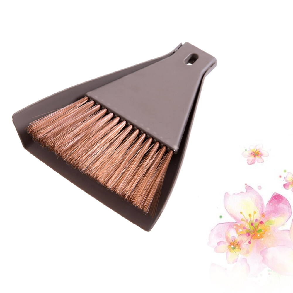 2 Sets Hanging Hole Design Broom and Dustpan Portable Cleaning