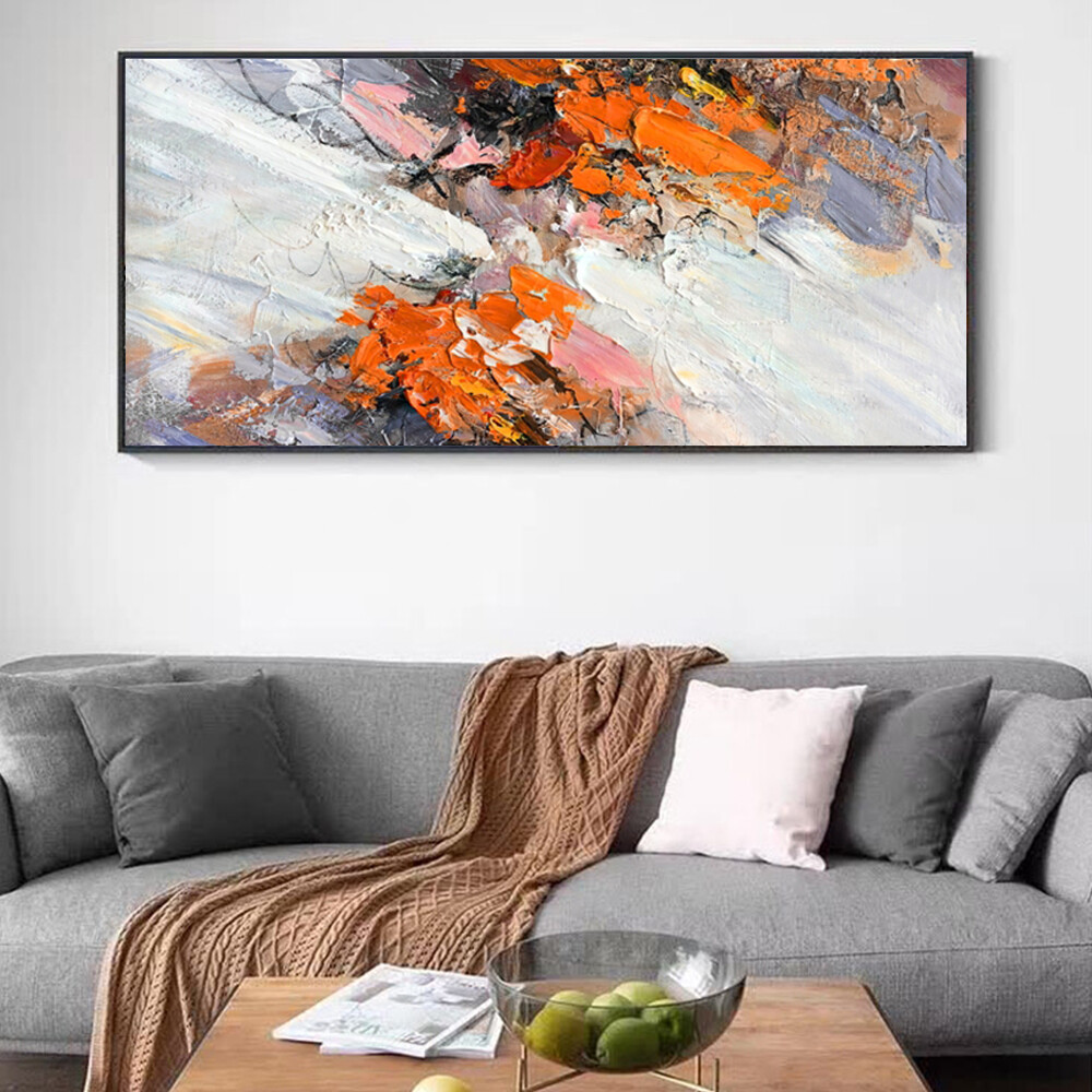 Hand Painted Colourful Oil Painting Handmade Acrylic On Canvas Paintings
